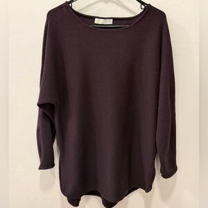 NWOT Women’s Michael Kors Chocolate Brown Sweater Side zip Sz XL-1X Stretchy